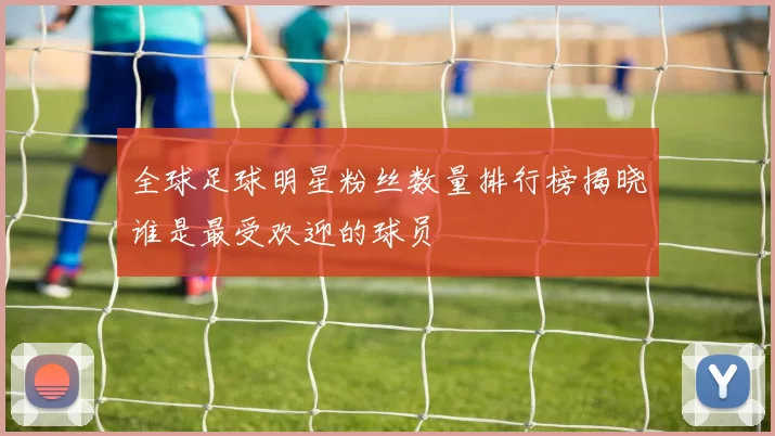 全球足球明星粉丝数量排行榜揭晓谁是最受欢迎的球员
